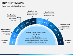 Monthly Timeline PPT Slide 1