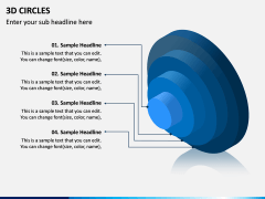 3D Circles PPT Slide 7