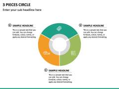 3 Pieces Circle PPT Slide 2