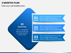 3 Months Plan Free PPT Slide 1