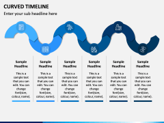 Curved Timeline PPT Slide 4
