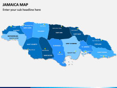 Jamaica Map PPT Slide 1