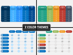 Features Matrix PPT Cover Slide