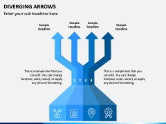 Diverging Arrows PPT Slide 5