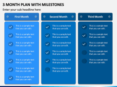 3 Month Plan with Milestones PPT Slide 3