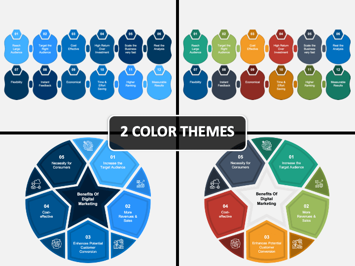 Benefits of Digital Marketing PPT Cover Slide