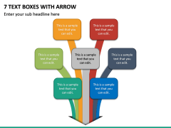 7 Text Boxes With Arrow PPT Slide 2