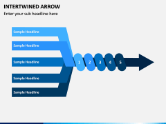 Interwined Arrow PPT Slide 1