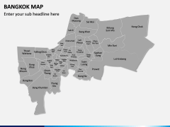 Bangkok Map PPT Slide 2