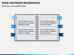 Spiral Notebook Infographics PPT Slide 1