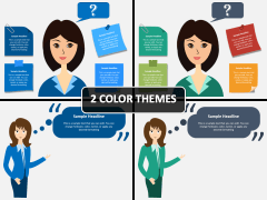 Thinking Woman PPT Cover Slide