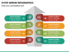 8 Step Arrow Infographics PPT Slide 2
