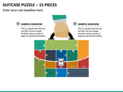 Suitcase Puzzle – 15 Pieces PPT Slide 2