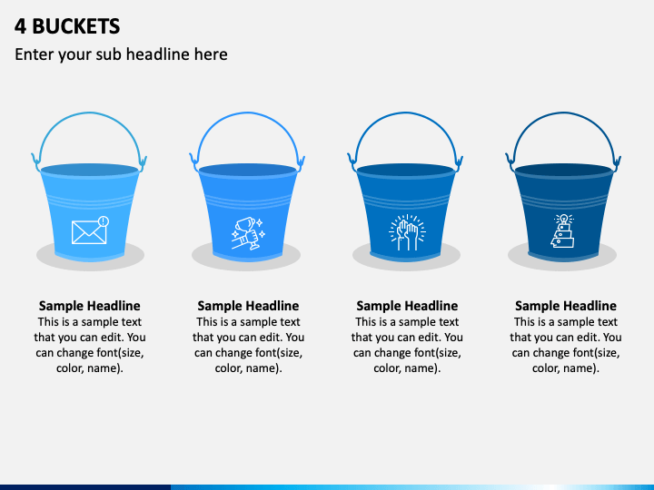4 Buckets PPT Slide 1