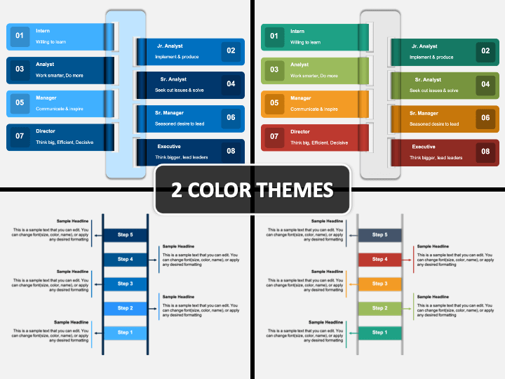 Corporate Ladder PPT Cover Slide