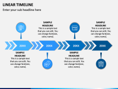 Linear Timeline PPT Slide 1
