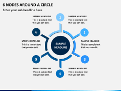6 Nodes Around a Circle PPT Slide 1