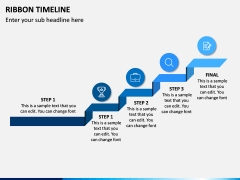 Ribbon Timeline PPT Slide 8