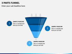 3 Parts Funnel PPT Slide 1
