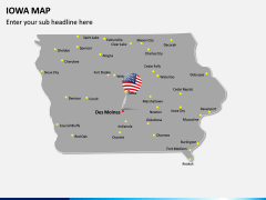 Iowa Map PPT Slide 3