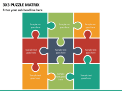 3x3 Puzzle Matrix PPT Slide 2
