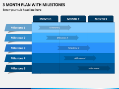 3 Month Plan with Milestones PPT Slide 1