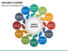 Hub And 12 Spokes PPT Slide 2