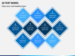 10 Text Boxes PPT Slide 1