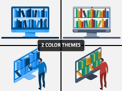 Digital Library PPT Cover Slide