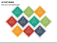 10 Text Boxes PPT Slide 2
