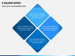 4 Square Boxes PPT Slide 1