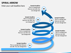 Spiral Arrow Infographics PPT Slide 2