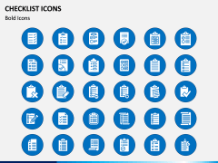 Checklist Icons PPT Slide 1