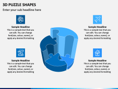 3D Puzzle Shapes PPT Slide 1