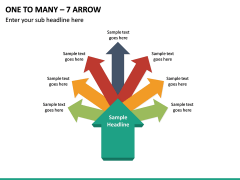 One To Many – 7 Arrow PPT Slide 2