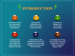 Krishna Janmashtami Free PPT Slide 2