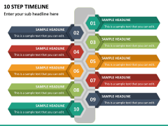 10 Step Timeline PPT Slide 2
