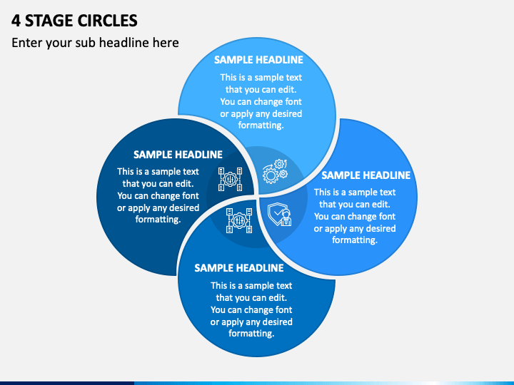 4 Stage Circles - Free PPT Slide 1