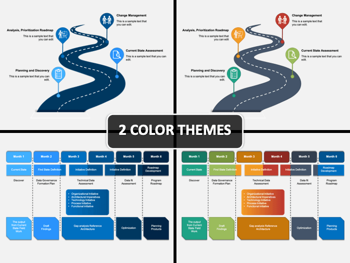 Data Strategy Roadmap Cover PPT Slide