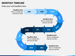 Monthly Timeline PPT Slide 2
