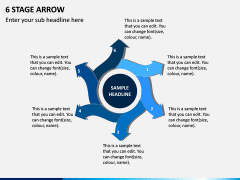 6 Stage Arrow PPT Slide 1