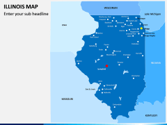 illinois Map PPT Slide 2