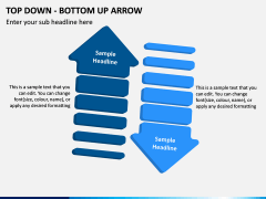 Top Down Bottom Up Arrow PPT Slide 5