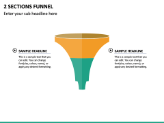 2 Sections Funnel PPT Slide 2