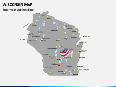 Wisconsin Map PPT Slide 3