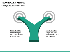 Two Headed Arrow PPT Slide 2