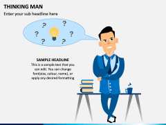 Thinking Man PPT Slide 1