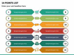 14 Points List PPT Slide 2