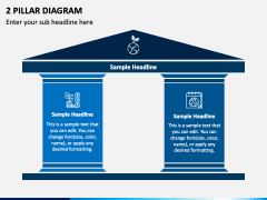 2 Pillar Diagram PPT Slide 1