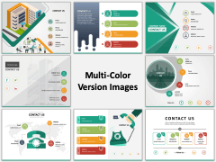 Contact Information Slides Multicolor Combined